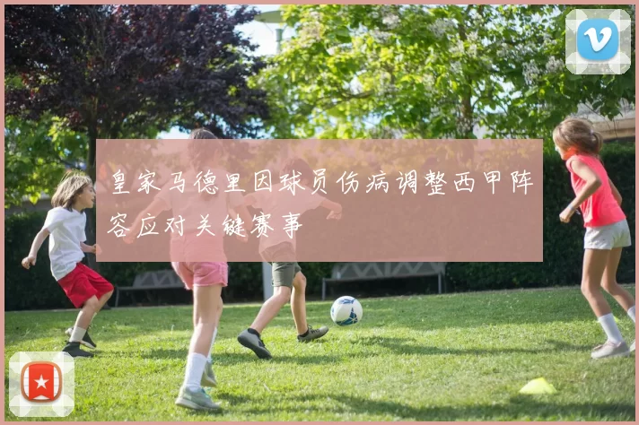 皇家马德里因球员伤病调整西甲阵容应对关键赛事
